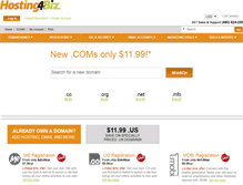 Tablet Screenshot of hosting4biz.com